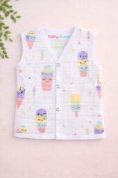 Muslin Front Open Jabla - Popsicles