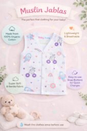 Muslin Front Open Jabla & Nappy (Single) - Dream Ride - Image 3