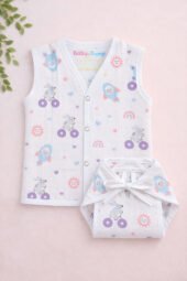 Muslin Front Open Jabla & Nappy (Single) - Dream Ride