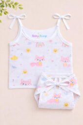Muslin Strap Knot Jabla & Nappy set -Pack of 5 (Combo -1) - Image 6