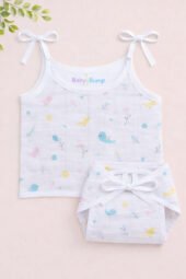 Muslin Strap Knot Jabla & Nappy set -Pack of 5 (Combo -1) - Image 4