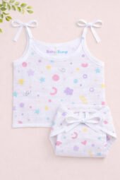 Muslin Strap Knot Jabla & Nappy (Single) - Playtime Sprinkle