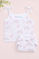 Muslin Strap Knot Jabla & Nappy set -Pack of 3 (Combo -4) - Image 3