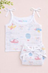 Muslin Strap Knot Jabla & Nappy (Single) - Born to Fly