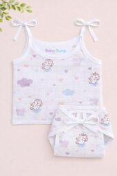 Muslin Strap Knot Jabla & Nappy (Single) - Magic Love