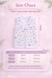 Muslin Front Open Jabla & Nappy (Single) - Playtime Sprinkle - Image 4