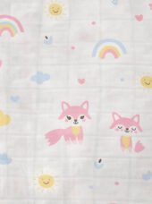 Muslin Front Open Jabla & Nappy (Single) - Blushy Fox - Image 2