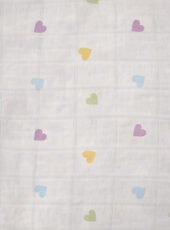 Muslin Front Open Jabla & Nappy (Single) - Little Hearts - Image 2