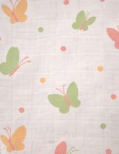 Muslin Front Open Jabla & Nappy (Single) - Blush Wings - Image 2