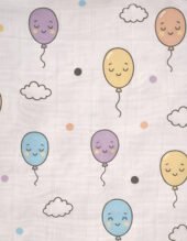 Muslin Front Open Jabla - Happy Ballons - Image 2