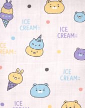 Muslin Front Open Jabla & Nappy (Single) - Ice Cream - Image 2