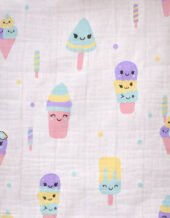 Muslin Front Open Jabla & Nappy (Single) - Popsicles - Image 2