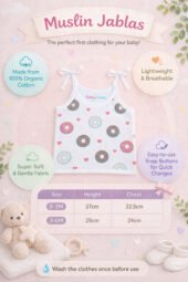 Muslin Strap Knot Jabla - Doughnuts - Image 3