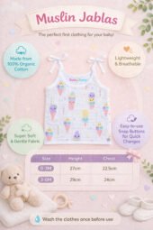 Muslin Strap Knot Jabla - Popsicles - Image 3