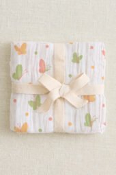 Muslin Single Layer Bath Towel - Blush Wings