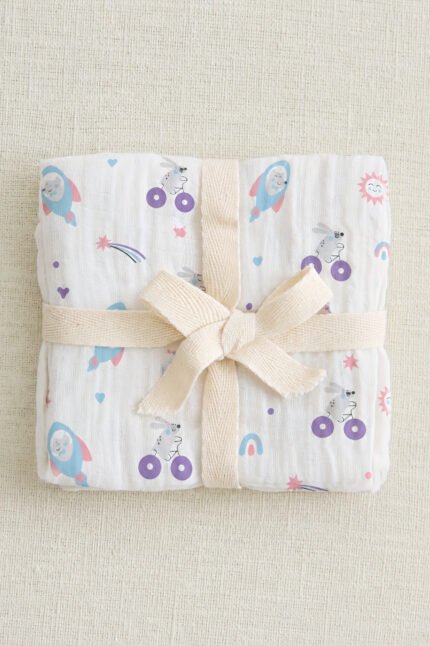 Muslin Single Layer Bath Towel - Dream Ride