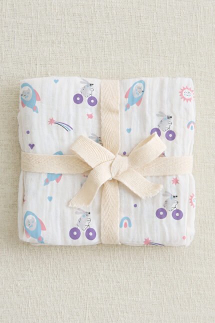 Muslin Single Layer Bath Towel - Dream Ride