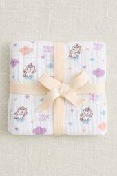 Muslin Single Layer Baby Bath Towel  - Magic Love