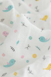 Muslin Multipurpose Swaddle Wrap - Tweety Cutie - Image 3