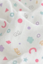 Muslin Multipurpose Swaddle Wrap - Playtime Sprinkle - Image 3