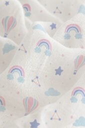 Muslin Multipurpose Swaddle Wrap - Air Balloons - Image 3
