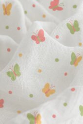 Muslin Single Layer Bath Towel - Blush Wings - Image 2