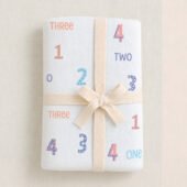 Muslin Multipurpose Swaddle Wrap - Number Games - Image 2