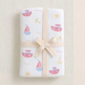 Muslin Multipurpose Swaddle Wrap - Little Sailor - Image 2