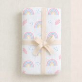Muslin Multipurpose Swaddle Wrap - Hazy Rainbow - Image 2