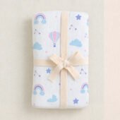 Muslin Multipurpose Swaddle Wrap - Air Balloons - Image 2