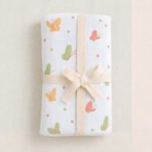 Muslin Multipurpose Swaddle Wrap - Blushy Wings - Image 2