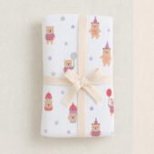 Muslin Multipurpose Swaddle Wrap - Teddy Bear - Image 2