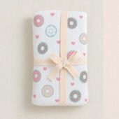 Muslin Multipurpose Swaddle Wrap - Doughnuts - Image 2