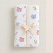 Muslin Multipurpose Swaddle Wrap - Bunny Bear - Image 2