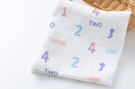Muslin Multipurpose Swaddle Wrap - Number Games