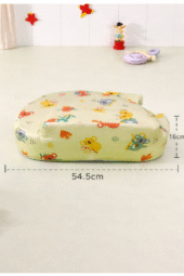 Feeding Pillow With Back Support - Panda Print - Yellow - Image 3