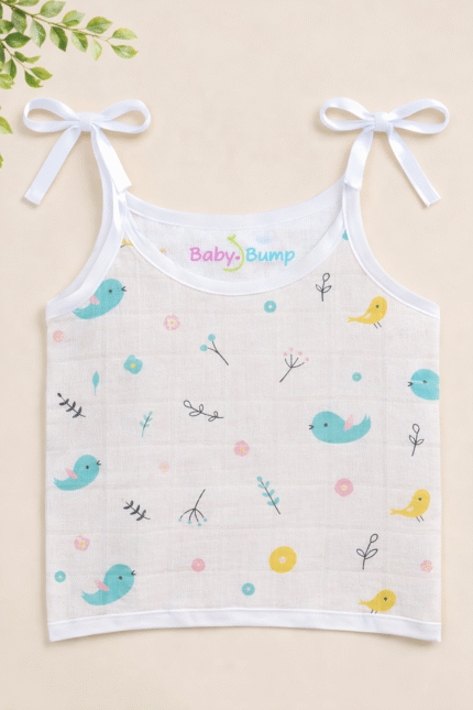 Muslin Strap Knot Jabla - Tweety Cutie