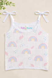 Muslin Strap Knot Jabla - Hazy Rainbow