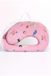 Feeding Pillow With Back Support  - Lucky Pooh Print - Roseate - Image 2
