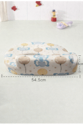 Feeding Pillow With Back Support - Balloon Print - White - Image 3