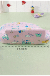 Feeding Pillow With Back Support - Transport Print - Pink - Image 3
