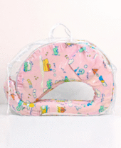 Feeding Pillow With Back Support - Transport Print - Pink - Image 2