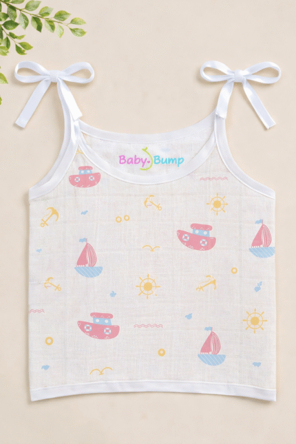 Muslin Strap Knot Jabla - Little Sailor
