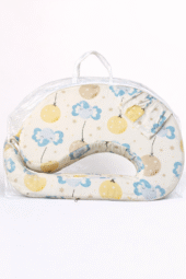 Feeding Pillow With Back Support - Balloon Print - White - Image 2
