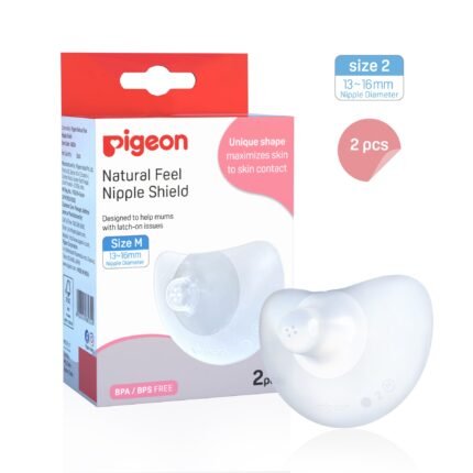 Pigeon Natural Feel Nipple Shield 2pcs Size 2 with case