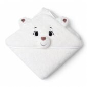 Cotton Coral Hooded Towels - Snow Bear