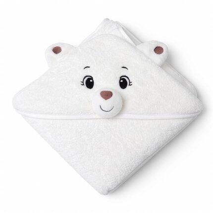 Cotton Coral Hooded Towels - Snow Bear