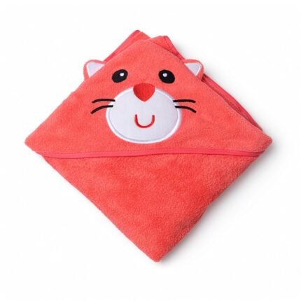 Cotton Coral Hooded Towels - Coral Kitty