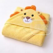 Cotton Coral Hooded Towels - Lion - Image 2