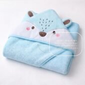 Cotton Coral Hooded Towels - Winter Woods - Image 2